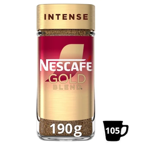 Nescafé Gold Blend Intense instant coffee, 190g jar